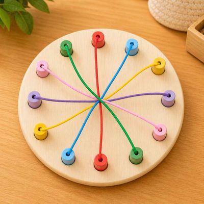 Rainbow Circle Thread Game